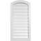 Ekena Millwork Arch Top Surface Mount PVC Gable Vent: Non-Functional, w/2"W x 1-1/2"P Brickmould Frame, 18"W x 34"H GVPAR18X3402SN - alternate 1